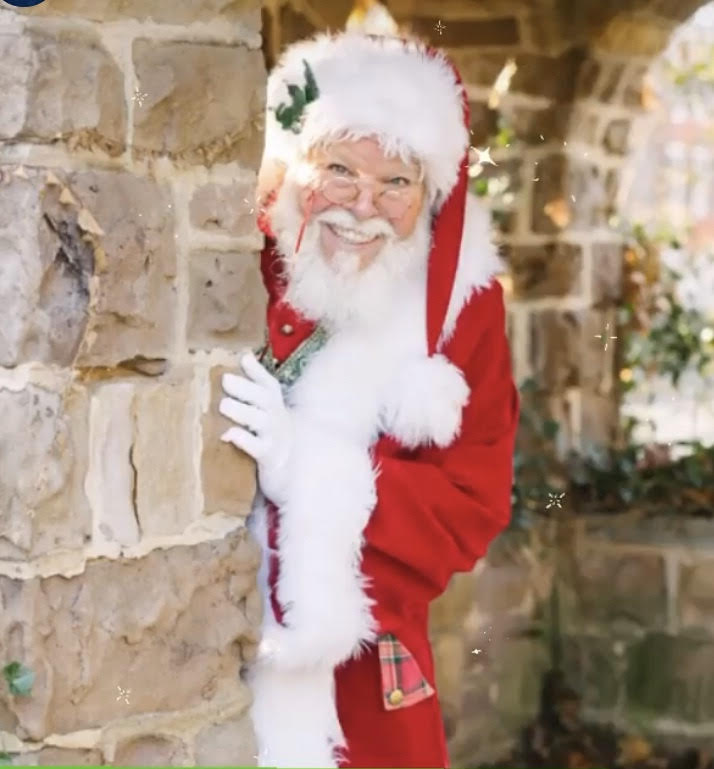 CJ Kringle playing peek-a-boo with a child